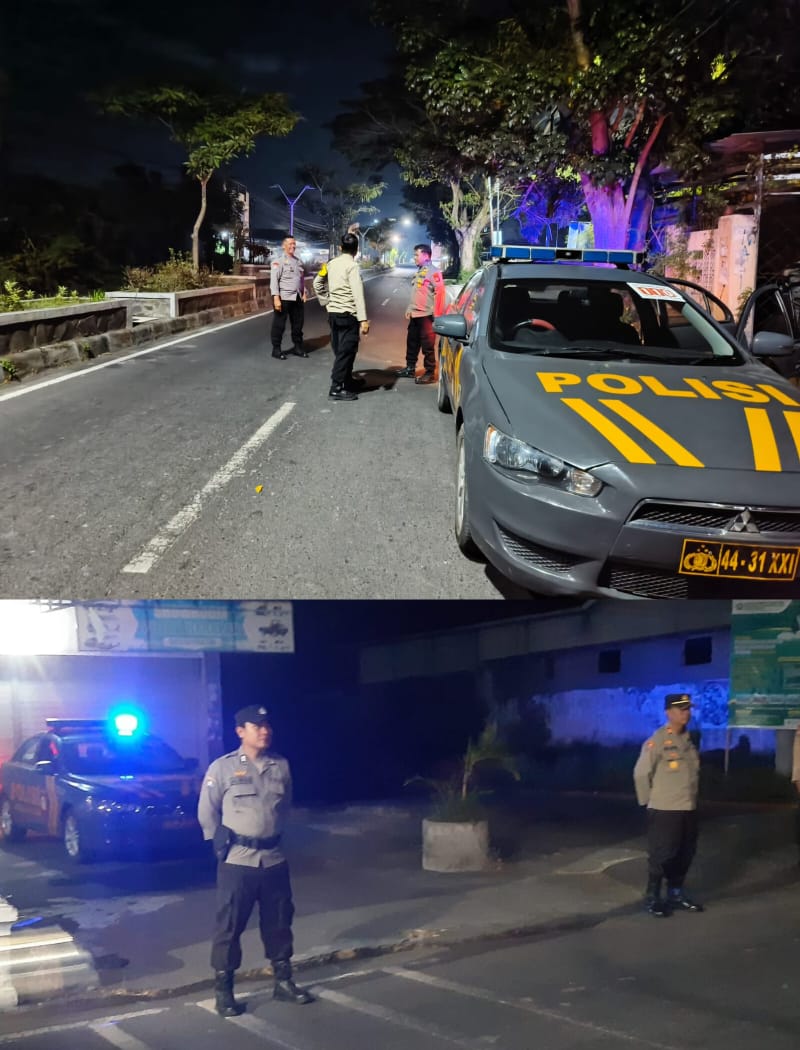 Polsek Sukamulia Patroli Jam Rawan Cegah Balap Liar